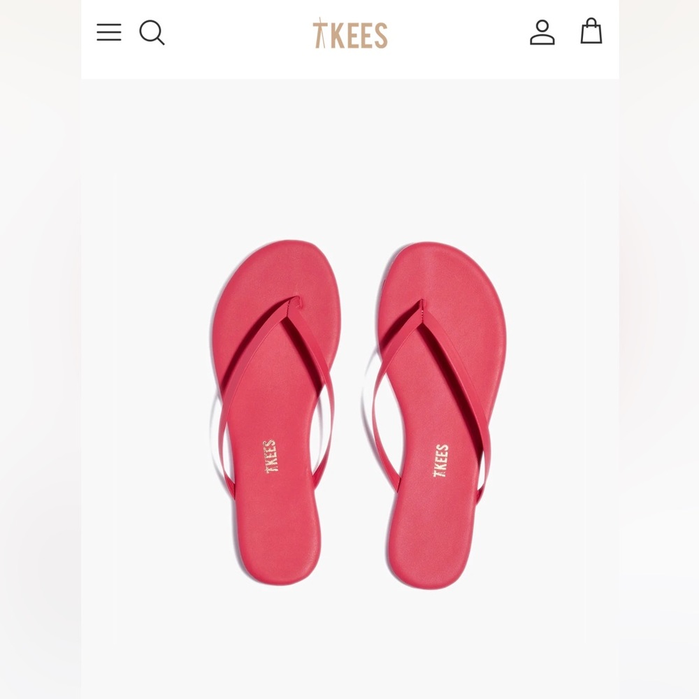 TKEES - pink sandals - size 8 - worn once